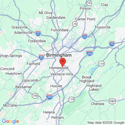 Map to  office in Birmingham, AL