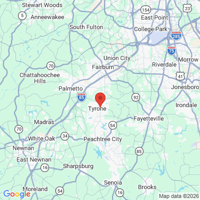 Map to  office in Tyrone, GA