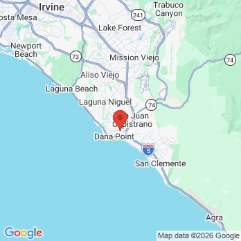 Map to Shawn O'Berry DDS office in Dana Point, CA