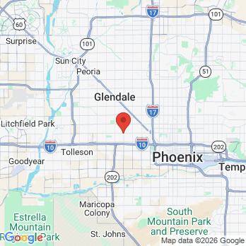 Map to Magic Smiles Dental Care-West Thomas  office in Phoenix, AZ