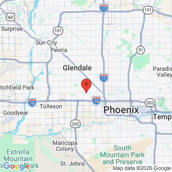Map to Unlimited Smiles office in Phoenix, AZ