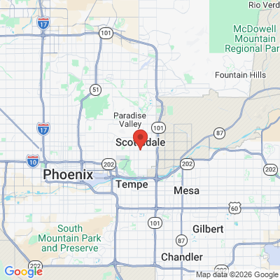 Map to Smile Arizona Dentistry office in Scottsdale, AZ