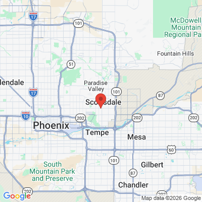 Map to Southtown Dental Care: Matthew E Nelson DDS office in Scottsdale, AZ