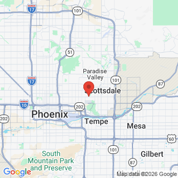 Map to Arcadia Healthy Smiles office in Phoenix, AZ