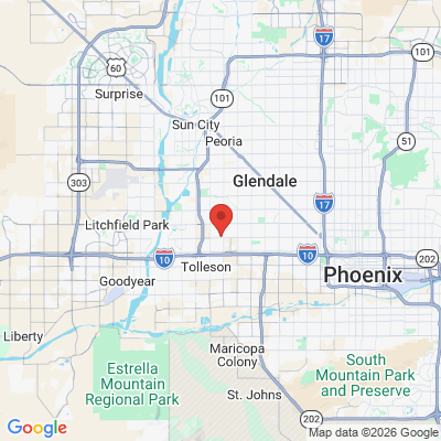 Map to Sky West Dental office in Phoenix, AZ