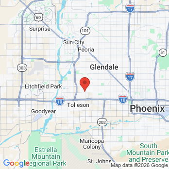 Map to Sky West Dental office in Phoenix, AZ