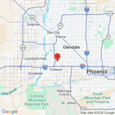 Map to  office in Phoenix, AZ
