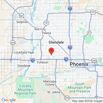 Map to Smile Dental Clinics office in Phoenix, AZ
