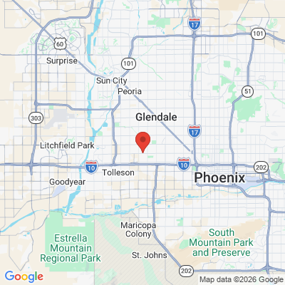 Map to  office in Phoenix, AZ