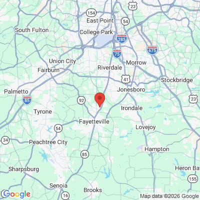 Map to  office in Fayetteville, GA