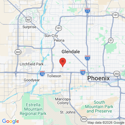 Map to  office in Phoenix, AZ