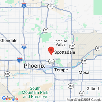 Map to Dr Jim Kelly Dentistry, PLLC office in Phoenix, AZ