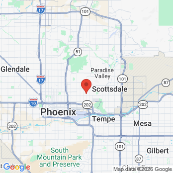 Map to DR JIM KELLY DENTISTRY office in PHOENIX, AZ