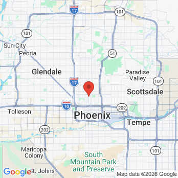 Map to Highrise Dental  office in Phoenix, AZ