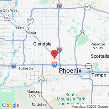 Map to Westwind Dental Phoenix office in Phoenix, AZ