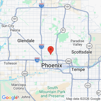 Map to Dr. Ivette Jorge Dental Care office in Phoenix, AZ