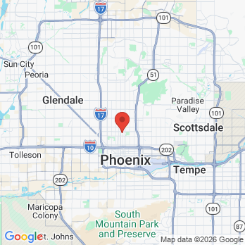 Map to Sweet Tooth Dental office in Phoenix, AZ