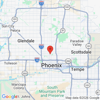 Map to Dr. Greg Pafford office in Phoenix, AZ
