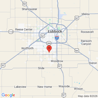 Map to  office in Lubbock, TX