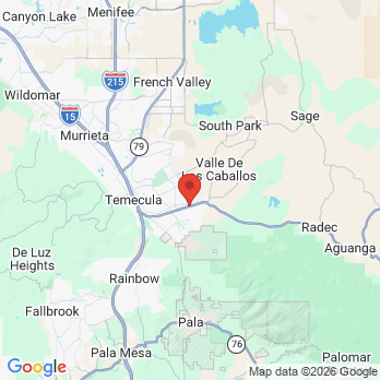 Map to Butterfield dental group office in Temecula, CA