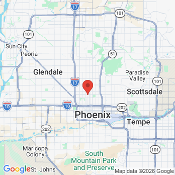 Map to Great Big Smiles Orthodontics office in Phoenix, AZ