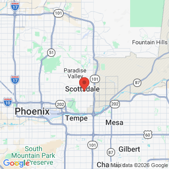 Map to Advanced Dentistry office in Scottsdale, AZ