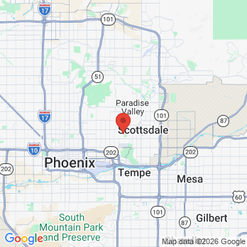 Map to Gerald P. Woodrow, DDS office in Phoenix, AZ