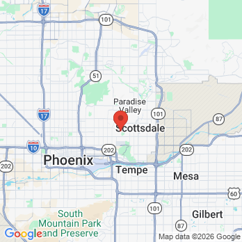 Map to Dental Design of Arcadia office in Phoenix, AZ