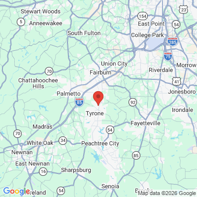 Map to  office in Tyrone, GA