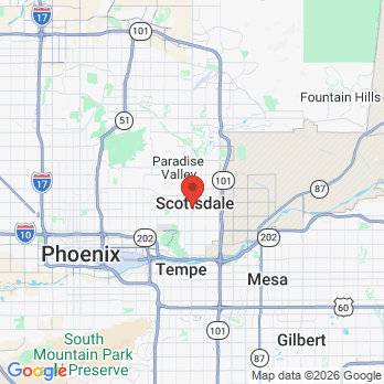 Map to old town Family dental office in Scottsdale, AZ