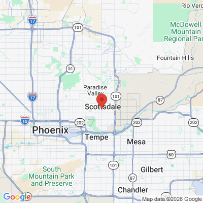 Map to old town Family dental office in Scottsdale, AZ