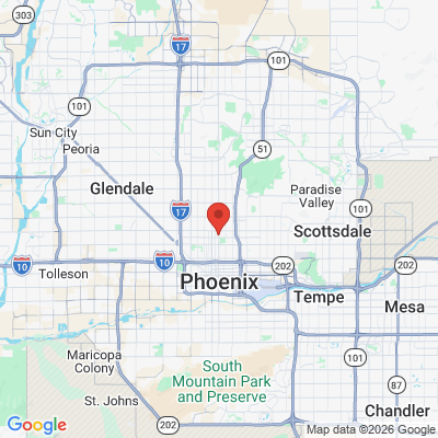 Map to Swiss Biologic Dentistry office in Phoenix, AZ