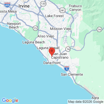 Map to Ocean Ranch Dental office in Dana Point, CA