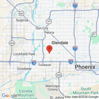 Map to Estrella Dentistry office in Phoenix, AZ
