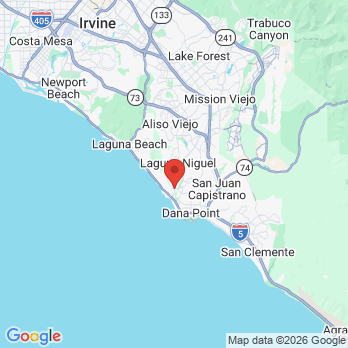 Map to Nguyen Family Orthodontics office in Dana Point, CA