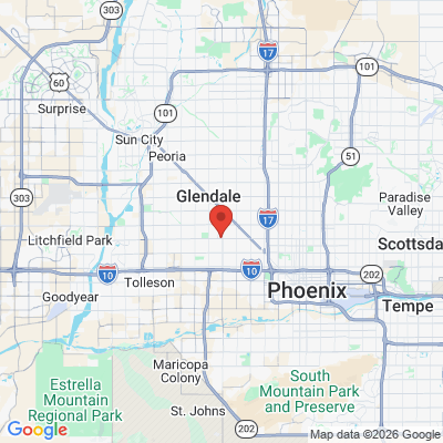 Map to  office in Phoenix, AZ