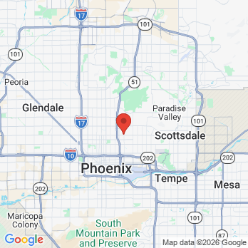 Map to Wild West Children's Dentistry office in Phoenix, AZ
