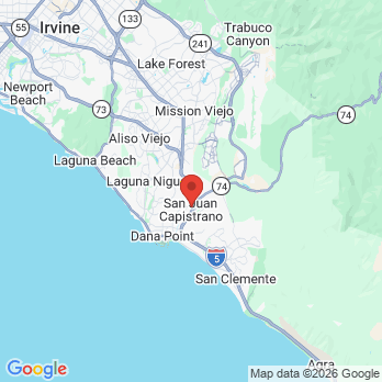 Map to Capistrano Dental Group office in San Juan Capistrano, CA