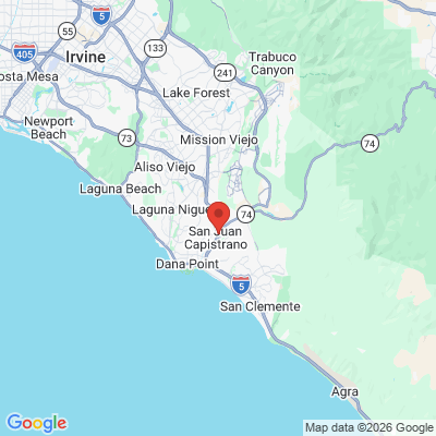 Map to Blue Wave Smiles office in San Juan Capistrano, CA