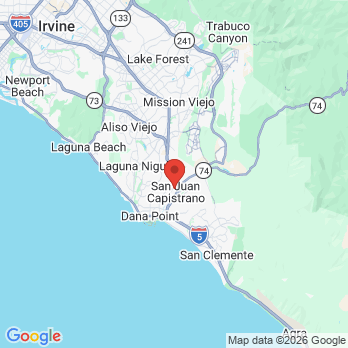 Map to Olsen Orthodontics office in San Juan Capistrano, CA