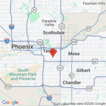 Map to A & N SUNVALLEY DENTAL CTR office in Tempe, AZ