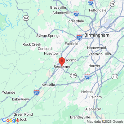 Map to  office in Bessemer, AL