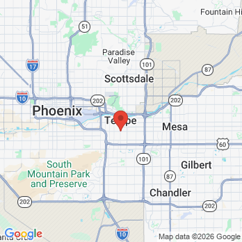 Map to Reed Family Dentistry office in Tempe, AZ