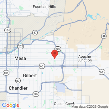 Map to Citrus Valley Dental Care office in Mesa, AZ