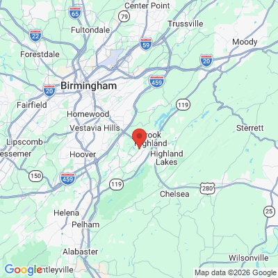 Map to  office in Birmingham, AL