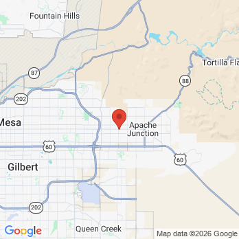 Map to Affordable Dental Care LLC office in Apache Junction, AZ