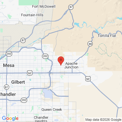 Map to Affordable Dental Care office in Apache Junction, AZ