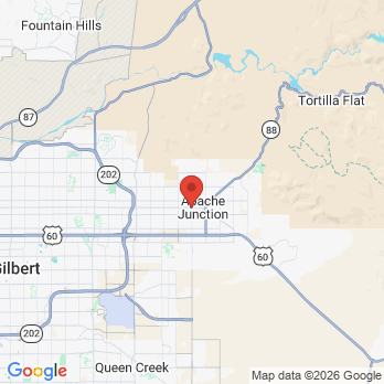 Map to SunWest Dental Apache Junction  office in Apache Junction, AZ
