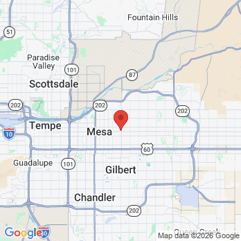 Map to Risas Dental and Braces-Mesa office in Mesa, AZ