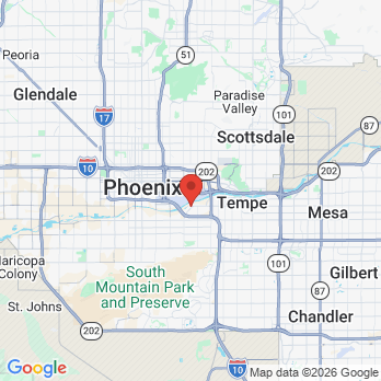 Map to PDS health office in Phoenix, AZ